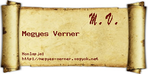 Megyes Verner névjegykártya